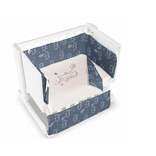 BIMBI CASUAL CO-SLEEPING Baby Bed - White/Blue