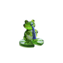 Figurines de grenouilles en verre (3,2–5,5 cm) pour bureau et jardin féérique