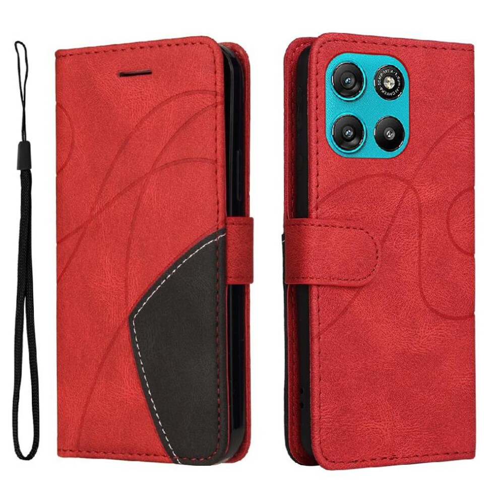 () Flip Case For Motorola Moto G67 Power 5G Kickstand Protective Leather Wallet With Card Slot Stand Flip Folio Book Stitching Color 764563806249