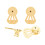 4PCS Earring Backs Locking Earrings Part Earring Plugs-Gold 1