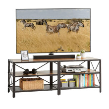 TV Stand with 4 Compartments, Industrial Design