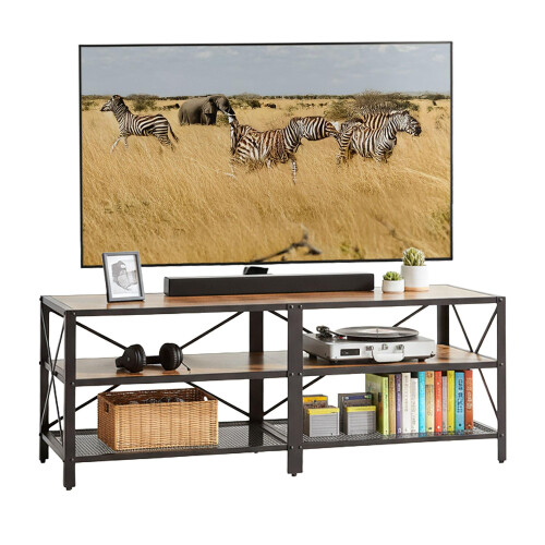 TV Stand with 4 Compartments, Industrial Design