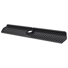 Scrubbable Rubberized Faucet Leak Prevention Pad Reduces-Black