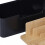 Bamboo Cable Organizer Box with Phone & Tablet Holders 6