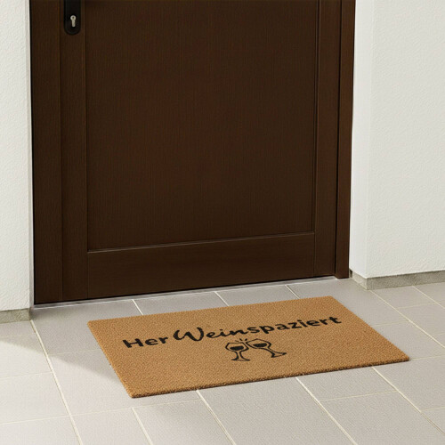 Coconut Doormat with Humorous Saying, 60 x 40 cm 2