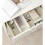 Adjustable Bamboo Drawer Organizer, White, 4-Pack 8
