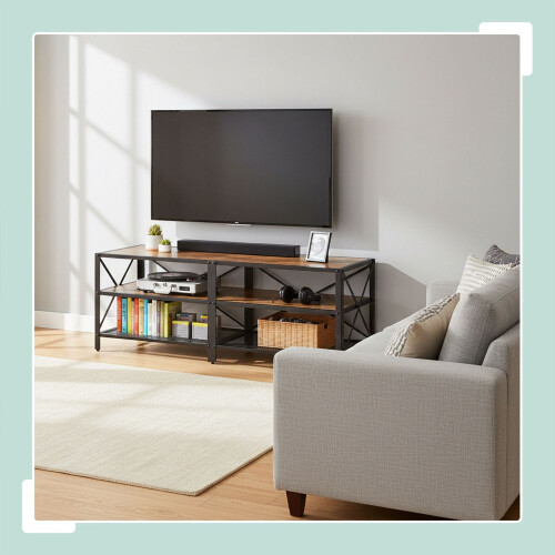TV Stand with 4 Compartments, Industrial Design 1