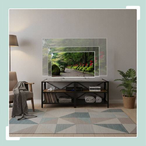 TV Stand with 4 Compartments, Industrial Design 2