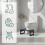 Folding Bamboo Toilet Stool, Non-Slip, Compact 3