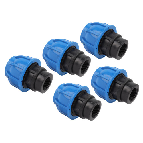 PE Water Pipe Quick Connector Coupling Kit25mm x G1/2 5 1