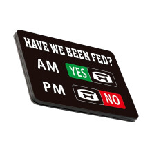Dog Feeding Reminder,Magnetic Reminder Sticker,Fridge Magnets-A