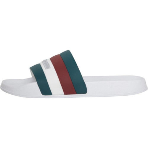 Lambretta (, ) Lambretta Prince Men's White/Green Slides 1