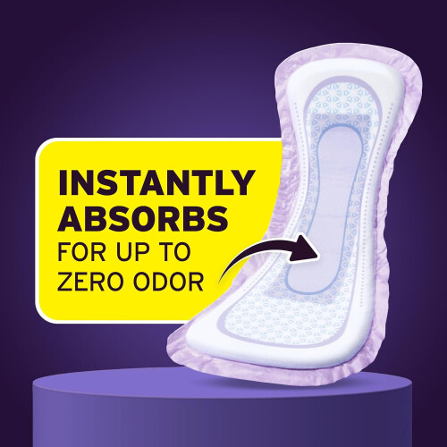 Poise Overnight Incontinence & Postpartum Pads for Bladder Leaks, 8 Drop Extra Coverage, 36 Count 1