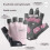2pcs Breathable Biking Gloves Sun Protective-black gray M 6