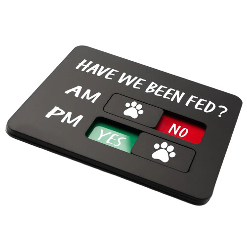 Dogs Feeding Reminder Sign with Magnet,Feeding Reminder-C