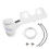 Accesorio de bidé para inodoro, ABS, blanco, 44 cm, limpieza integrada. 1