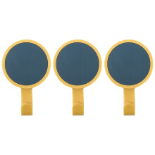 3-Pack ABS Rotating Towel Hooks for Bathroom