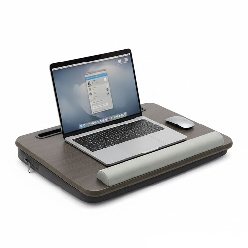Laptoptafel met kussen, opbergvak en polssteun 1