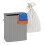 Bamboo Laundry Hamper, 2 Compartments, Foldable 2