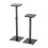 Adjustable Steel & Glass Speaker Stands, Pair 1