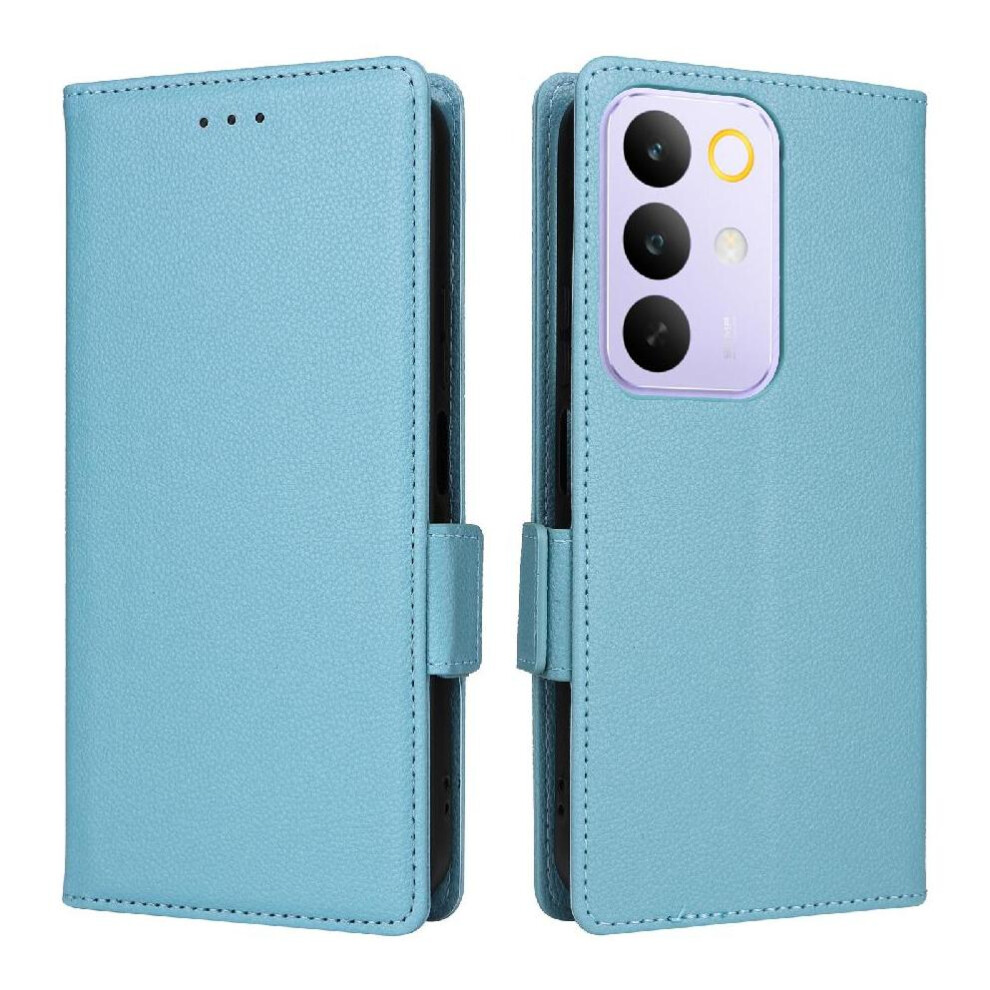 (Light ) Flip Case For Realme C85 5G Wallet Pu Leather Card Slots Holder Side Buckle Magnetic Blue 764563807031