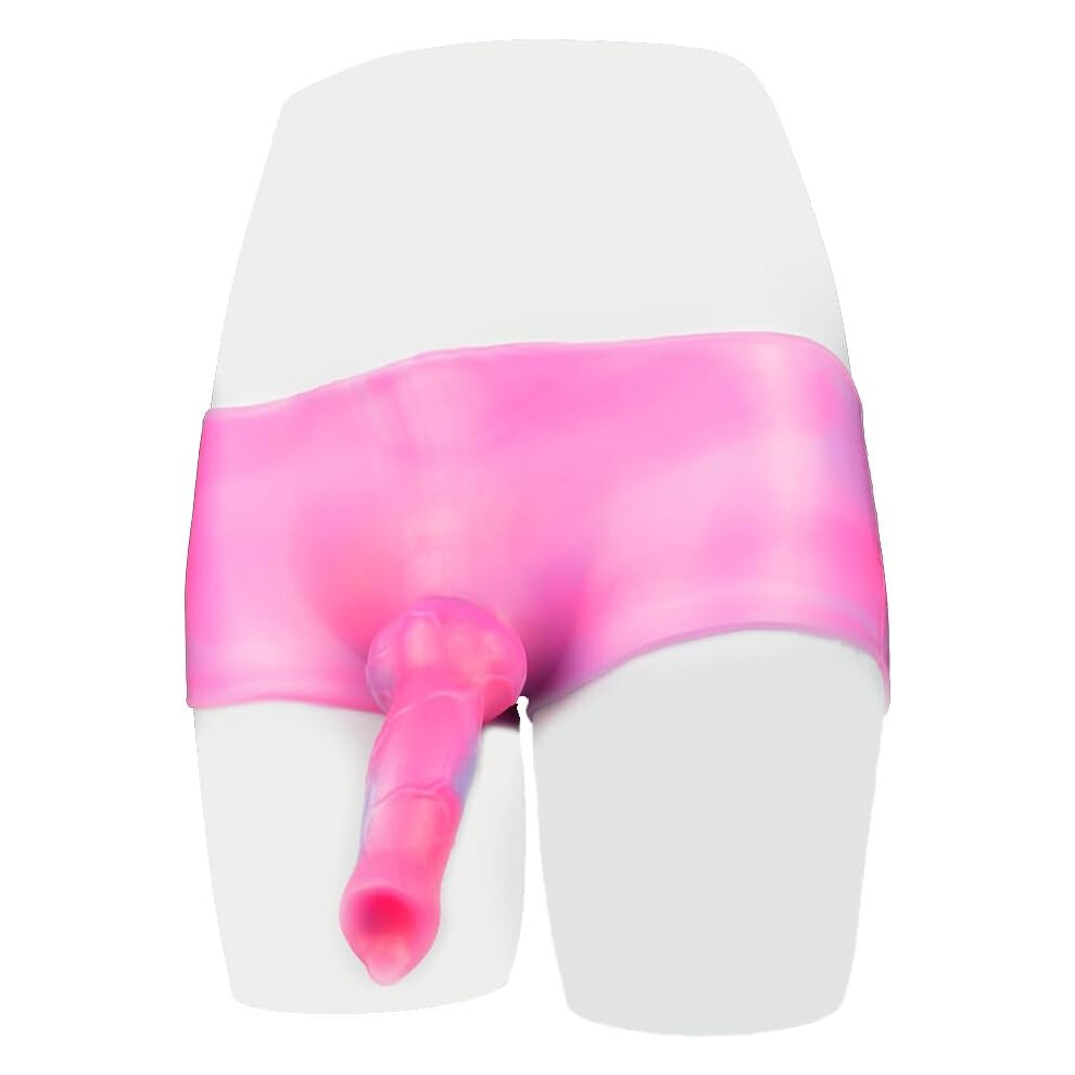 Behorny Liquid Silicone Dildo Pants Strap On Harness