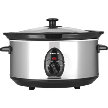 STATUS San Antonio Oval Slow Cooker | 3.5L Slow Cooker Large | 200W Stainless Steel |SANDIEGO1PKB4