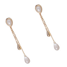 Stylish Waterdrop Crystal Drop Earrings Featuring-silver