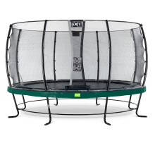 EXIT Elegant Trampoline 14ft with Economy Safety Net – Green