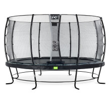 EXIT Elegant Trampoline 14ft with Economy Safety Net – Black