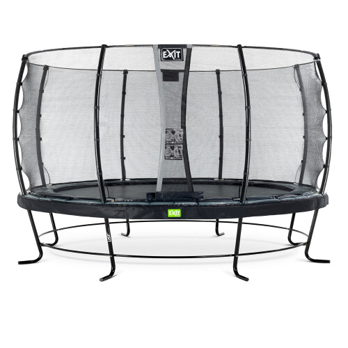 EXIT TOYS EXIT Elegant Trampoline 14ft with Economy Safety Net – Black