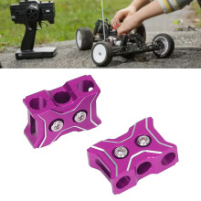 2 Stück Aluminium RC-Car Kabelhalter 4 mm Pink