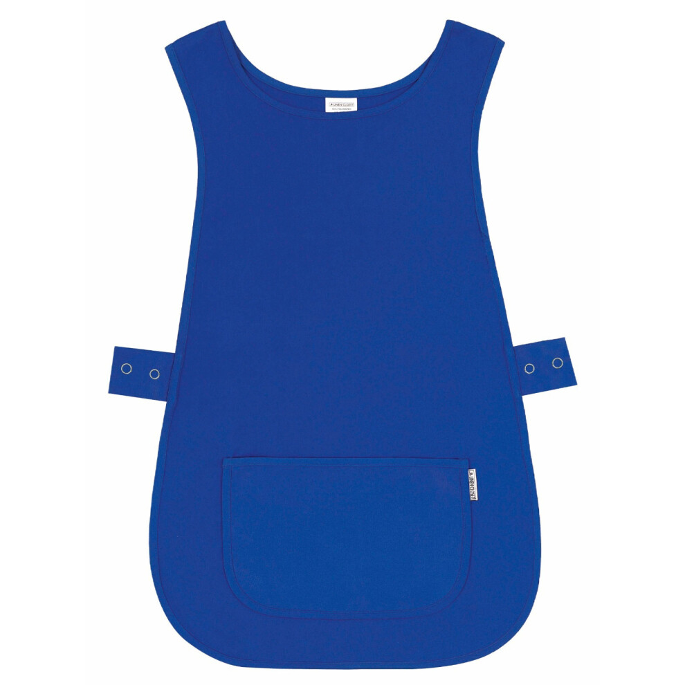 (S, Blue) Women Work Tabard With Pocket Apron For Men Cleaning, Salon, Kitchen, Gardening 5061001951000