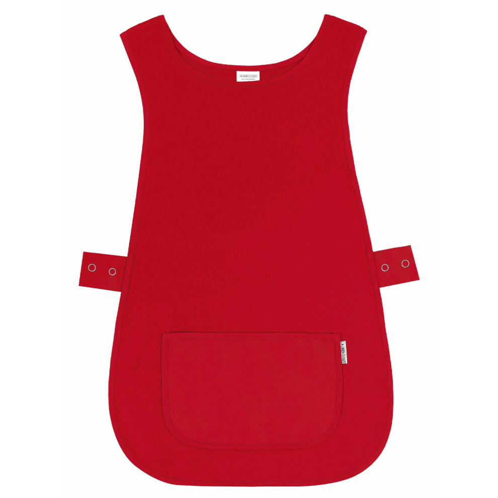 (3Xl, Red) Women Work Tabard With Pocket Apron For Men Cleaning, Salon, Kitchen, Gardening 5061001953295