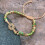 Stylish Double Braided Turquoise Bead Bracelet Tree Charm-12 5