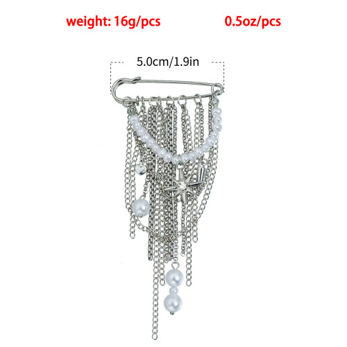 Broche cône étoile en perles polyvalentes, accessoire pour les 2