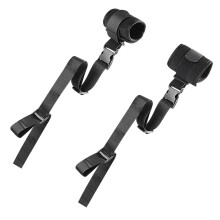 2Pc Secure Wrist Restraint with Clip Clasp for Easy-Black