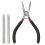 Pack of 6 Inch Fret Puller for Guitar with 2 Spacers 1