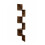 Corner Wall Shelf, 5 Tiers, Zigzag Design 1