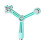 High Performances Triangular Magnetic Nail Art Device-Green 1