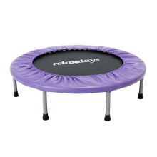 Indoor-Fitness-Trampolin, Ø 95 cm, faltbar, rutschfest