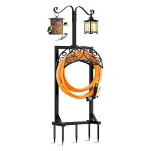 Garden Hose Reel Rack Freestanding Water Hose Hanger Storage