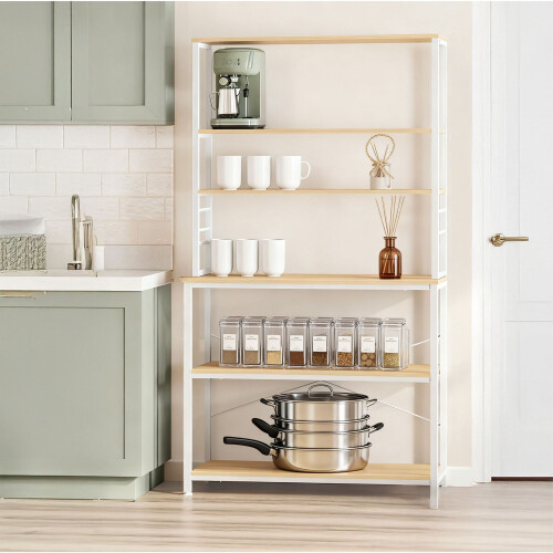 Kitchen Shelf with Worktop and Storage Space 1