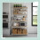 Kitchen Shelf with Worktop and Storage Space 3