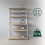 Kitchen Shelf with Worktop and Storage Space 5