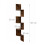 Corner Wall Shelf, 5 Tiers, Zigzag Design 4