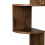 Corner Wall Shelf, 5 Tiers, Zigzag Design 6