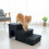 Foldable Dog Stairs, 3 Steps with Storage and Non-Slip Base 2