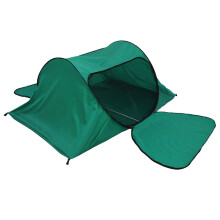 Tente de Camping pour une personne, Double porte,-paon bleu