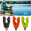 Support de canne à pêche multicolore, 2 paquets, tête de-Orange 2